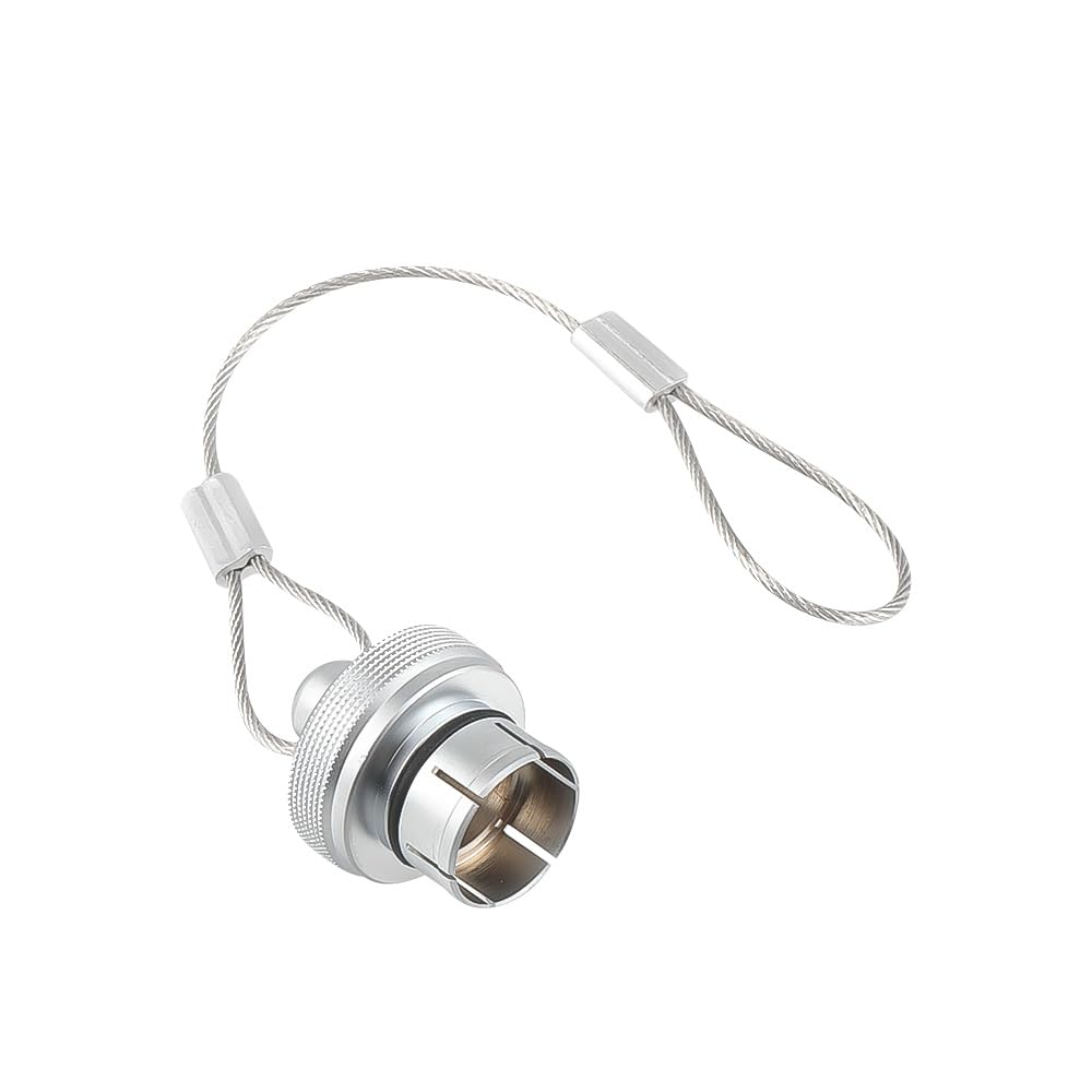 Alvin's Cables Dust Cap Compatible with LEMO 00B(6.4 mm) Connectors, Industrial Protective Cover with Metal Retention Wire, Dustproof, Moisture Resistant, 2 Pieces