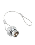 Alvin's Cables Dust Cap Compatible with LEMO 00B(6.4 mm) Connectors, Industrial Protective Cover with Metal Retention Wire, Dustproof, Moisture Resistant, 2 Pieces