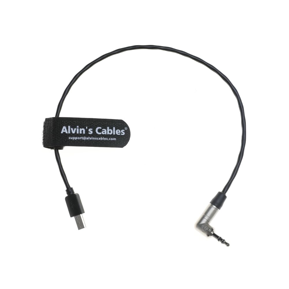 Alvin's Cables Tentacle Timecode Cable for Sony FX3| FX30| A7S3| A1 Camera 3.5mm TRS to Micro USB Timecode Cable for Tentacle SYNC E Timecode Generator 35cm| 13.8in