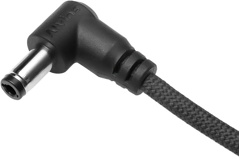 Alvin&#39;s Cables Dtap to DC Ultra-Flexible Cable for Atomos Ninja V, 2ft D-tap to 2.1 DC Right Angle Power Cable for Blackmagic Design Video Assist,SmallHD 702,for Feelworld FW568 Monitor