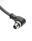 Alvin's Cables M12 X-Code 8 Pin Male to RJ45 Ethernet Cable for Cognex Keyence Camera, High-Flex Cat6a Cable for Industrial Automation, Fieldbus Module, Robotics, Right Angle
