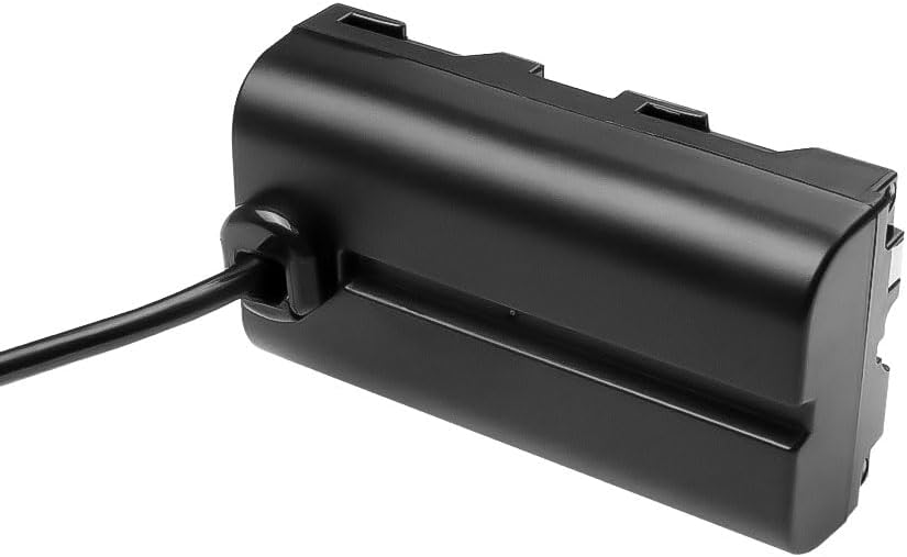Alvin&#39;s Cables NP F550 Dummy Battery to Alvins Smart D-tap Coiled Power Cable for Sony NP-F550, NP-F570, NP-F970, SmallHD 702, Atomos Ninja Shinobi Camera Monitors
