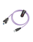 Alvin's Cables USB 3.0 Type-A to USB-B Screw Lock Data Cable for Machine Vision Industrial Camera, Printer, Scanner, 5Gbps High Flex Drag Chain Shielded