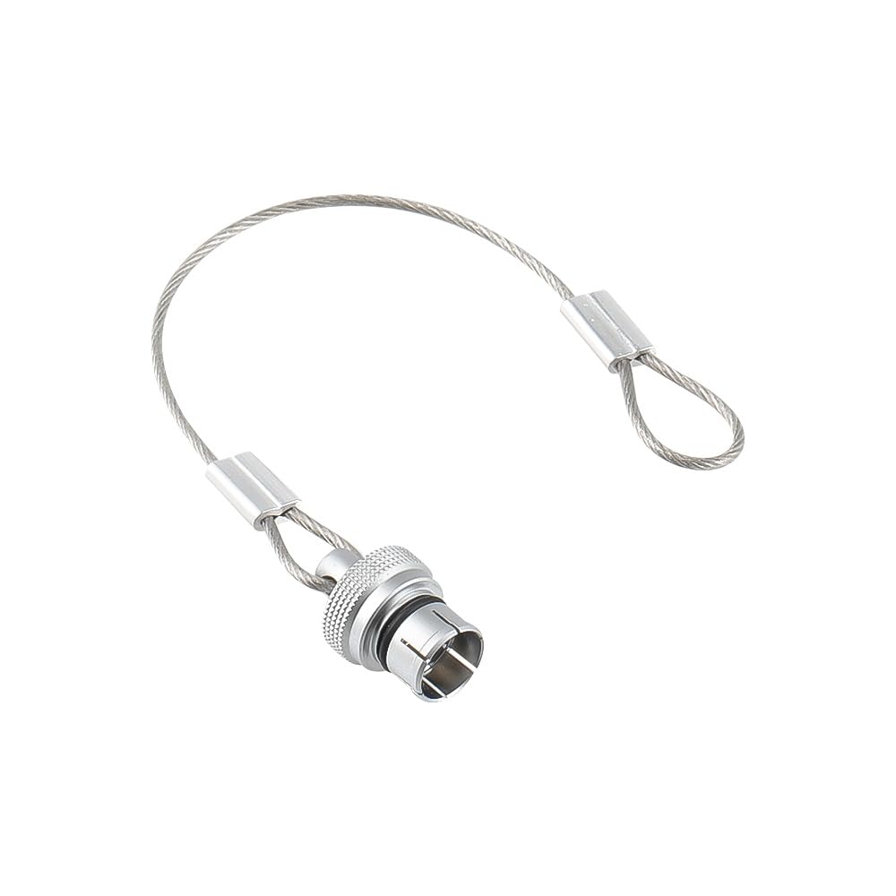 Alvin's Cables Dust Cap Compatible with LEMO 00B(6.4 mm) Connectors, Industrial Protective Cover with Metal Retention Wire, Dustproof, Moisture Resistant, 2 Pieces