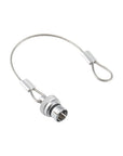 Alvin's Cables Dust Cap Compatible with LEMO 00B(6.4 mm) Connectors, Industrial Protective Cover with Metal Retention Wire, Dustproof, Moisture Resistant, 2 Pieces