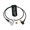 Alvin's Cables Deity TC-1 Locking 3.5mm TRS to Right Angle EXT 9 Pin Timecode Cable for RED Komodo V-Raptor Camera 50cm