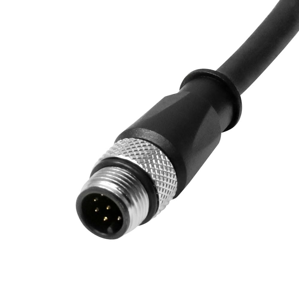 Alvin&#39;s Cables M12 A-Code 8 Pin Male to 8 Pin Female Cat6a High-Flex Shielded Sensor Actuator Cable for Cognex Industrial Camera 15m/49ft