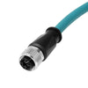 Alvin's Cables M12 X-Code 8 Pin Female to RJ45 Ethernet Cable Cat6a High-Flex Shielded for Cognex Keyence Basler Industrial Automation Fieldbus Module