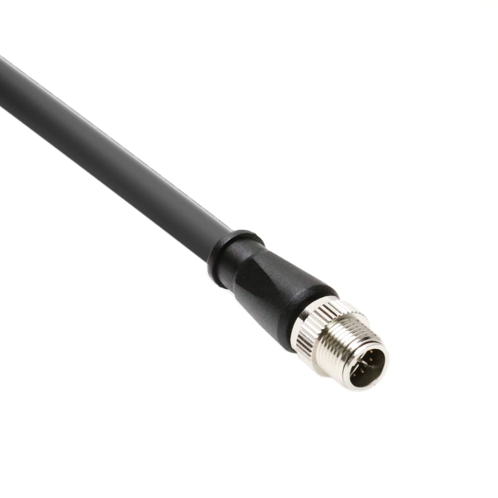 Alvin&#39;s Cables M12 X-Code 8 Pin Male to RJ45 Female Ethernet Cable for Cognex Keyence Camera, RJ45 Female Socket High-Flex Cat6a Cable for Industrial Automation,Robotics