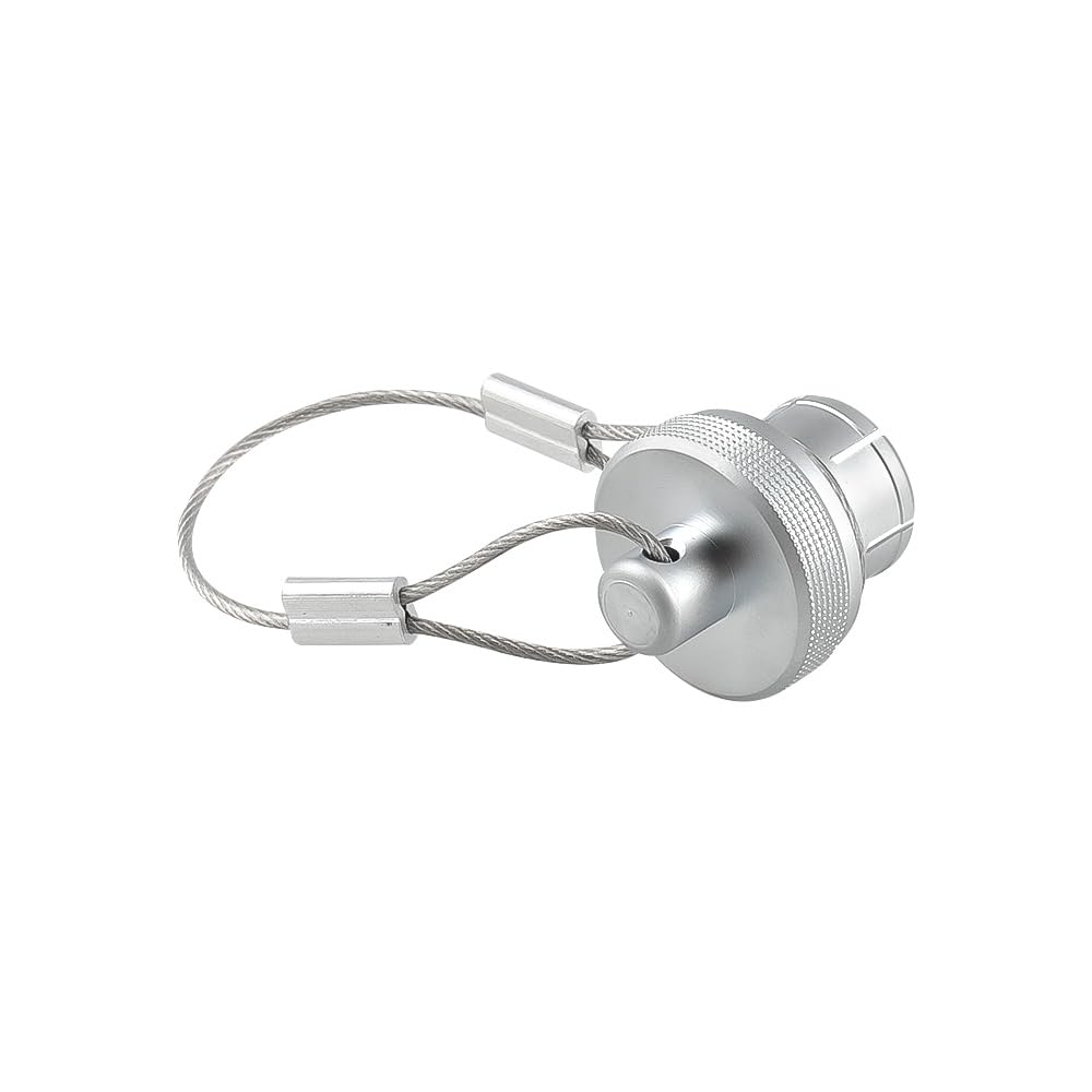 Alvin's Cables Dust Cap Compatible with LEMO 00B(6.4 mm) Connectors, Industrial Protective Cover with Metal Retention Wire, Dustproof, Moisture Resistant, 2 Pieces