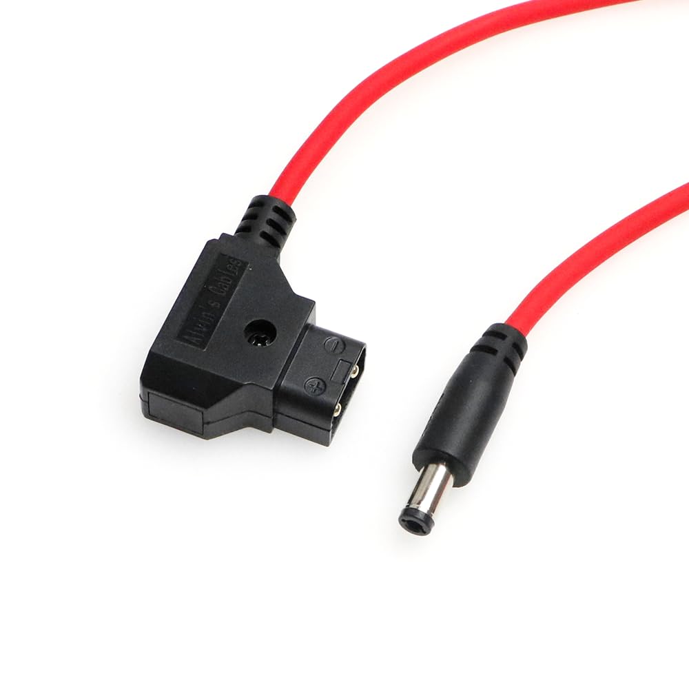 Alvin&#39;s Cables Dtap to DC Coiled Cable for Atomos Shinobi,Ultra Soft D-tap to 2.1 DC Power Cable for Blackmagic Design Video Assist,SmallHD 702,for Feelworld FW568 Monitor