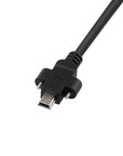 Alvin's Cables USB 2.0 Type-A to Locking Mini USB Cable, 15mm Dual-Screw Spacing for Daheng Industrial Camera, High Flex Drag Chain Shielded, Convex Port, 1m/3.3ft Purple
