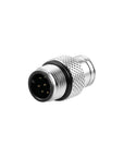 Alvins M12 8 Pin Male A-Code Connector Injection Molding Connector Male Straight Solder for Cable Unshielded Aviation, Industrial, Waterproof