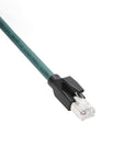 Alvin's Cables M12 X-Code 8 Pin Male to RJ45 Ethernet Cable for Cognex Keyence Camera, High-Flex Cat6a Cable for Industrial Automation, Fieldbus Module, Robotics, Right Angle