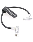 Alvin's Cables 3 Pin Right Angle to Rotatable 2 Pin Male Right Angle Power Cable for Teradek Bolt SmallHD Monitor from ARRI Alexa Mini XT 14.8 V Port