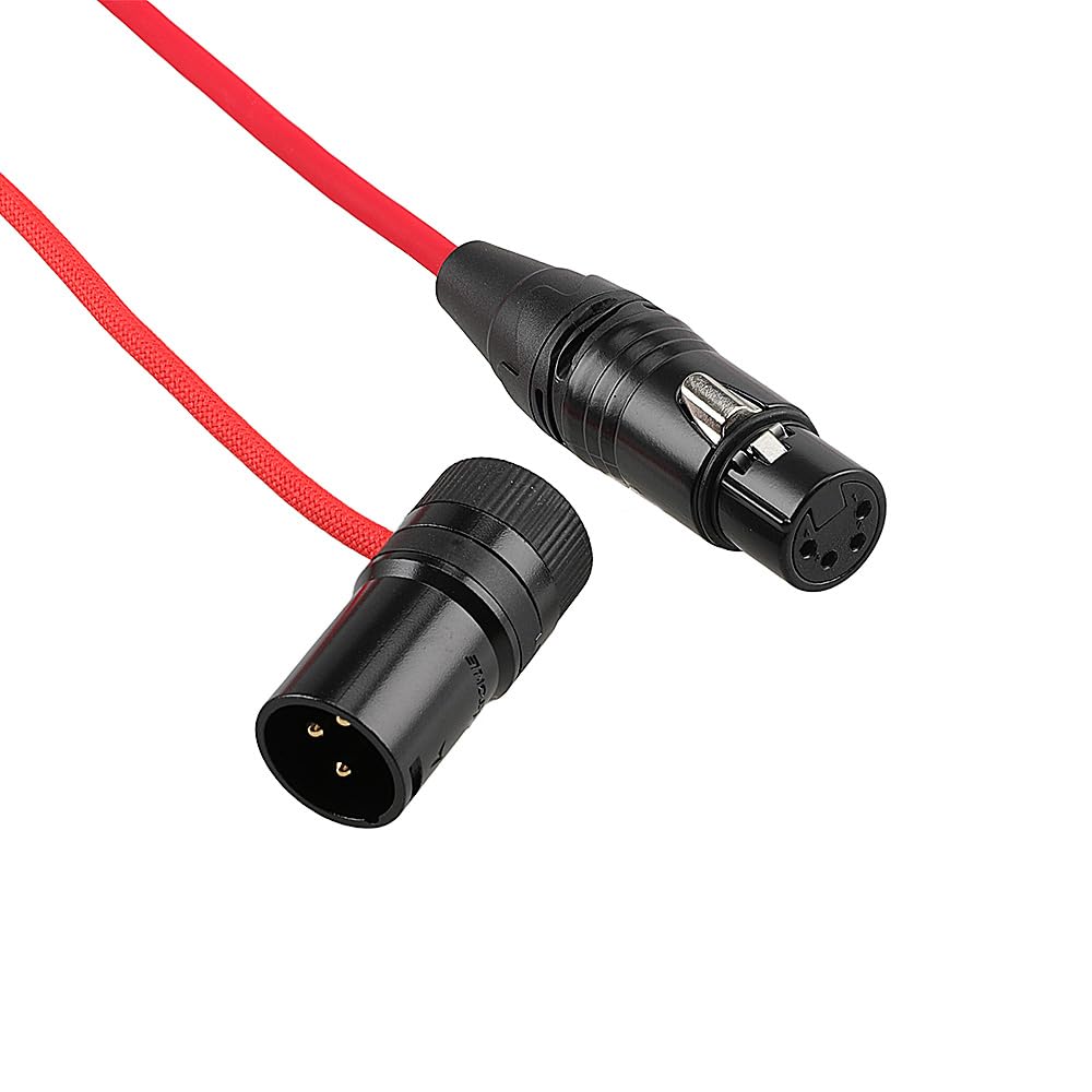 Alvin's Cables Camera Cable Set for Blackmagic URSA Mini, 12G SDI BNC Coaxial Cable| Rotatable XLR 3 Pin Male to Female| XLR 4 Pin Female to D-Tap Power Cable| 3.5mm to BNC Timecode Cable