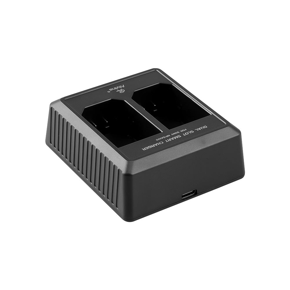 Alvin's Cables Dual Slot Charger for Sony NP-SA100 Battery with USB-C Cable