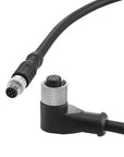 Alvin's Cables Livox Mid-360 LiDAR to Unitree Go2 Robot Dog Cable, Right-Angle M12 A-Code 12-Pin Female to M8 6-Pin Male, LiDAR Power & Data Cord for Robotics, 3D Sensing Applications