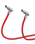 Alvin's Cables Right Angle 2 Pin to 2 Pin Power Cable for Teradek Bond Z CAM E2 Blackmagic Pyxis 6K, for ARRI Alexa, Ultra Soft 45cm|18inches