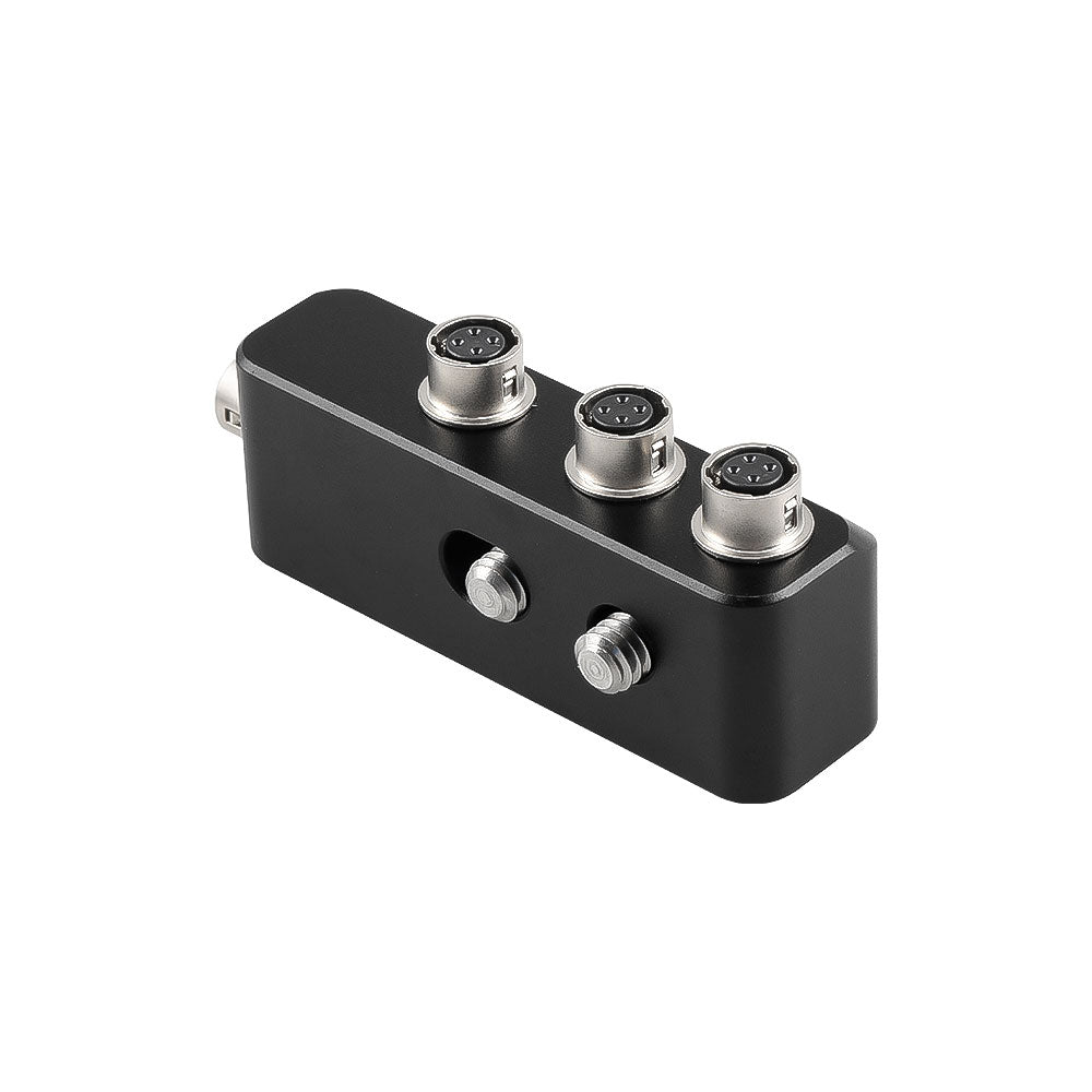 Alvin's Cables 4 Pin Hirose HR10A-7R-4S Splitter Box for Sound Devices 888 833 Zoom F8 Adapter, Hirose 4Pin Female 3 Way Splitter Adapter, 1 in 3 Out Distributor