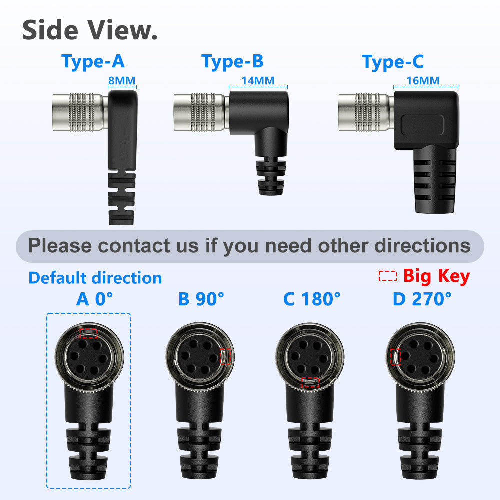 Alvin’s Cable Hirose 6 Pin Female HR10A-7P-6S to Flying Lead Power I/O Cable for Basler GIGE AVT for Sony CCD Camera