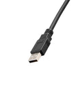 Alvin's Cables USB 2.0 Type-A to Locking Mini USB Up Angle Cable, 15mm Dual-Screw Spacing for Daheng Industrial Camera, High Flex Drag Chain Shielded, Convex Port, 1m/3.3ft