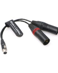 Ta5f to Dual XLR 3-Pin Male Audio-Cable for Lectrosonics-DCHR-Receiver to Sony-Fs700 Alvin’s Cables