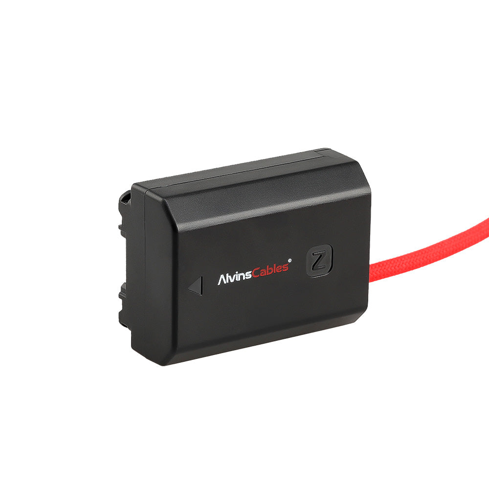 Alvin's Cables NP-FZ100 Dummy Battery to D-TAP Braided Cable, 60cm, Black