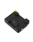 Alvin’s Cables Gold Mount Battery Plate for SmallHD Ultra 5 & Ultra 7, Direct Contact Power Supply with 1 x D-Tap & 2 x 0B 2 Pin Outputs, G-Mount System, Black