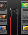 Alvin's Cables Ultra Soft Dtap to DC Cable for Atomos Ninja V, D-tap to 2.1 DC Power Cable for Blackmagic Design Video Assist,SmallHD 702,for Feelworld FW568 Monitor 60cm|23.6in