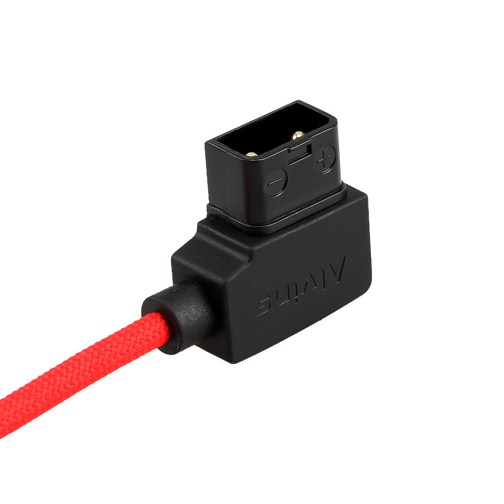 Alvin's Cables NP-FZ100 Dummy Battery to D-TAP Braided Coiled Cable, Black/Red