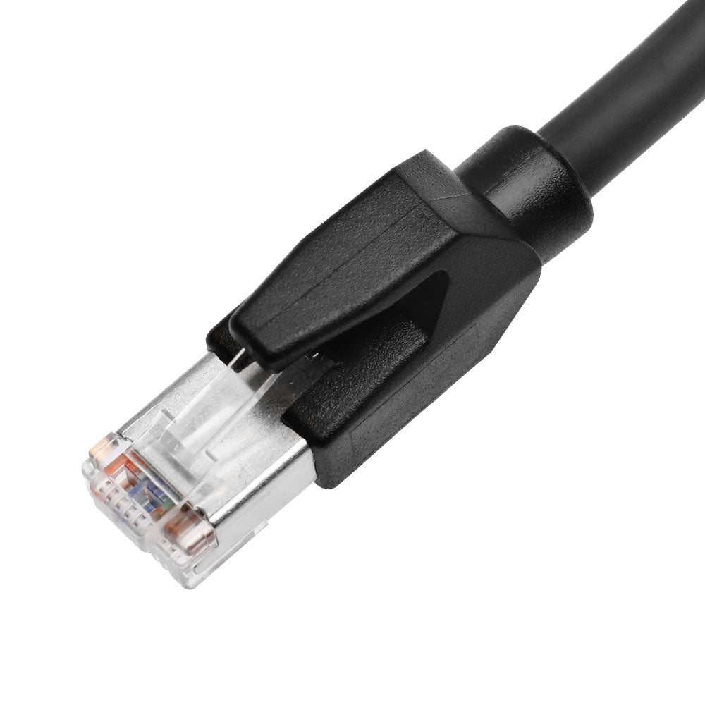 Alvin's Cables RJ45 Ethernet Cable, Cat6a Shielded Industrial Profinet Ethernet Cable High-Flex Drag-Chain High-Speed Gold-Plated Connectors for PLC, Robotics &amp; Motion Control 1ft/30cm