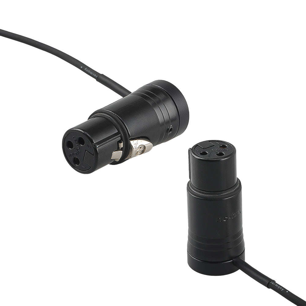 Alvin's Cables Low Profile XLR 3 Pin Female to 3.5mm TRS Right Angle Unbalanced Audio Cable for Sony FX3, Sennheiser, Rode Wireless,Powered Speaker 50cm|19.68inch