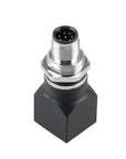 Alvin's Cables M12 A-Code 8-Pin to RJ45 Adapter Cat6a IP68 Waterproof Shielded, M12 Male to RJ45 Female Industrial Ethernet Connector for Cognex Keyence GigE Vision Basler AVT Sony CCD Cameras
