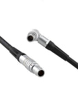 Alvin’s Cables Control Cable for Arri RIA-1 to Ward's Sniper Mark 3 III Rangerfinder Monitor, Compatible with K2.0036186 KK.0039980, 4 Pin Right Angle Rotatable to Straight Data Cable, 30cm|11.8in