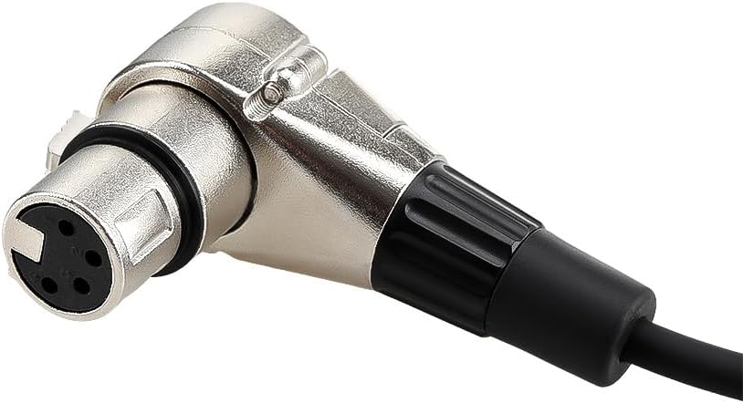 Alvin's Cables 26V Power Cable for Sony Venice Camera from MotoCrane Titan LT, 4-Pin to XLR 4-Pin Female Right-Angle Camera Power Cable 30cm|12inches