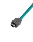 Alvin's Cables IX Industrial to RJ45 Cat6A Ethernet Cable, IX30G-A-10S-CV(7.0) A Key to RJ45 Male, High Flex Drag-Chain Cable for PLC Machine Vision Industrial Automation Sensor PoE（Green）