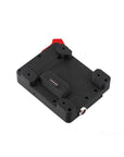 Alvin’s Cables Gold Mount Battery Plate for SmallHD Ultra 5 & Ultra 7, Direct Contact Power Supply with 1 x D-Tap & 2 x 0B 2 Pin Outputs, G-Mount System, Black