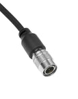 Alvin's Cables Ultra Flexible Hirose 4 Pin Male to DC Right Angle Braided Power Cable for Blackmagic's Cinema Camera 4k, for Sound Devices 633|644|688, Zoom F8 Recorder, 45cm|17.7in