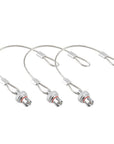 Alvin's Cables Dust Cap Compatible with LEMO 00B(6.4 mm) Connectors, Industrial Protective Cover with Metal Retention Wire, Dustproof, Moisture Resistant, 2 Pieces