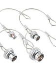 Alvin's Cables Dust Cap Compatible with LEMO 00B 0B 1B 2B Series Connectors, Industrial Protective Cover with Metal Retention Wire, Dustproof, Moisture Resistant, Set