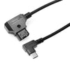Alvin's Cables Dtap to Right Angle USB-C Power Cable for DJI Focus Pro Motor, Ultra Soft D-tap to Type-C Enhanced Power for Tilta Nucleus Nano II Wireless Lens Control Motor