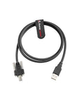 Alvin's Cables USB 2.0 Type-A to USB-B Screw Lock Data Cable for Machine Vision Industrial Camera, Printer, Scanner, 480Mbps High Flex Drag Chain Shielded