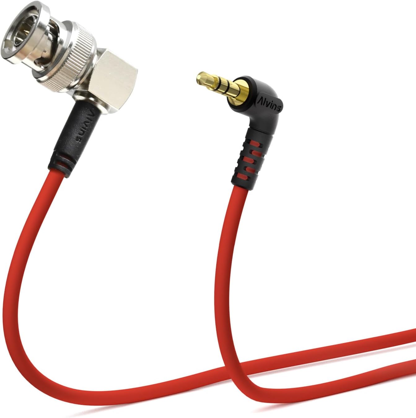 Alvin&#39;s Cables Tentacle Sync 3.5mm TRS to BNC Timecode Cable Ultra Soft Cable, Compatible with Canon C70 C300 MK II C500, Sony F55 FX9 FX6, Zaxcom, Zoom F4 F8 F8n F8n Pro 20in
