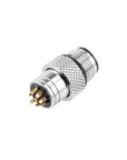 Alvins M12 8 Pin Male A-Code Connector Injection Molding Connector Male Straight Solder for Cable Unshielded Aviation, Industrial, Waterproof