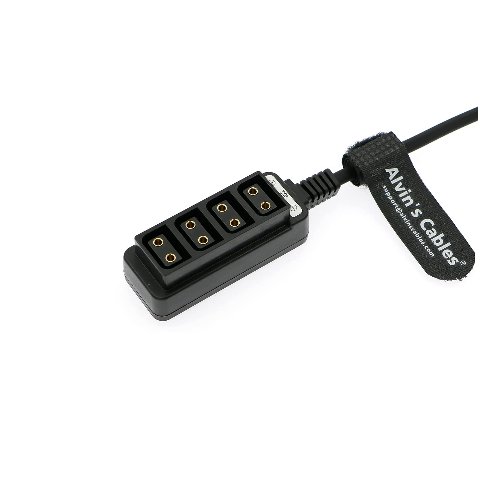 Alvin&#39;s Cables D-tap Splitter Ultrashort Power Cable D-Tap Male to 4 Port Dtap Female Cord for ARRI RED Cameras TILTA Steadicam IDX Battery