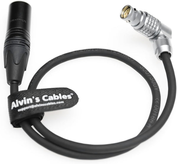 Alvins Cables Power Cable for Atomos NEON 31 17 24" 4K Monitor Recorder XLR 4 Pin Male to Right Angle 6 Pin Female Power Cord for Atomos 50cm/19.7in