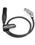 Alvins Cables Power Cable for Atomos NEON 31 17 24" 4K Monitor Recorder XLR 4 Pin Male to Right Angle 6 Pin Female Power Cord for Atomos 50cm/19.7in