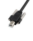 Alvin's Cables USB 2.0 Type-A to USB-B Screw Lock Data Cable for Machine Vision Industrial Camera, Printer, Scanner, 480Mbps High Flex Drag Chain Shielded