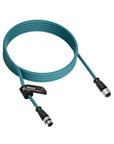 Alvin's Cables M12 A-Code 8 Pin Male to 8 Pin Female Cat6a High-Flex Shielded Sensor Actuator Cable for Cognex Industrial Camera 6.6ft, Green